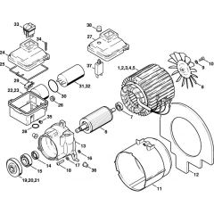 Electric Motor for Stihl RE 105 K