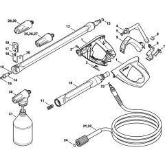 Spray Gun & Lance for Stihl RE 107