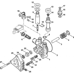 Pump, Valve Block for Stihl RE