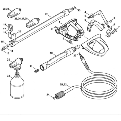 Spray Gun & Lance for Stihl