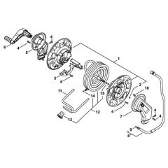 Hose Reel Assembly for Stihl