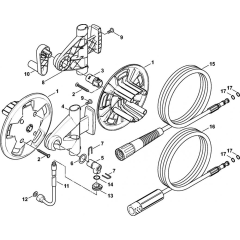 Hose Reel Assembly for Stihl