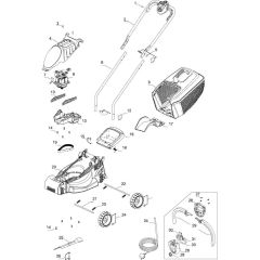 Flymo RE320 Mower Assembly
