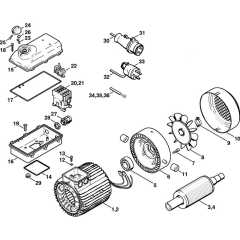 Motor & Switch Housing for Stihl