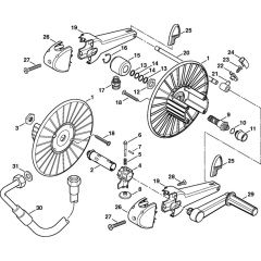 Hose Reel Assembly for Stihl