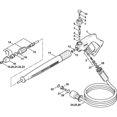 Spray Gun & Lance Assembly
