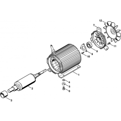 Electric Motor Assembly for Stihl