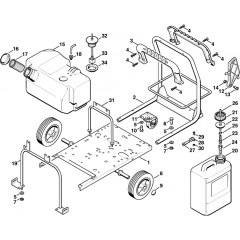 Chassis Assembly for Stihl RE600W