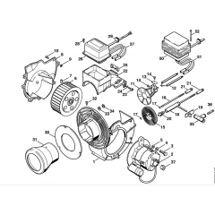 Burner-1 Assembly for Stihl RE640W