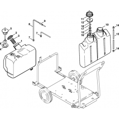 Fuel Tank Assembly for Stihl Washers