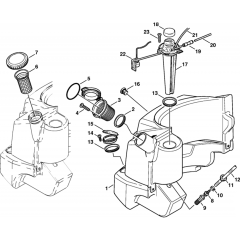 Fuel Tank Assembly for Stihl