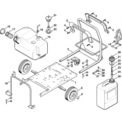 Chassis Assembly for Stihl RE830W