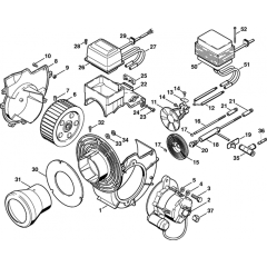 Burner-1 Assembly for Stihl RE840W