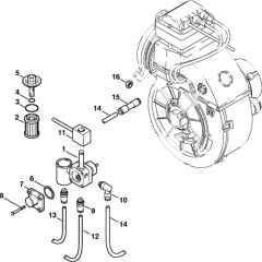Fuel Pump Assembly for Stihl