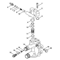Regulation Valve Block for Stihl