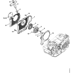 Rewind Starter for Stihl Chainsaws