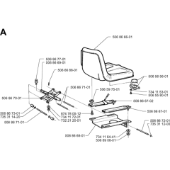 Seat Assembly for Husqvarna 1030