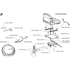 Seat Assembly for Husqvarna 1030