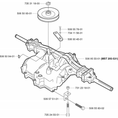 Transmission Assembly for Husqvarna