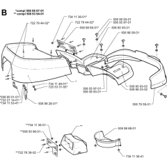 Hood Assembly for Husqvarna