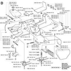 Chassis Frame for Husqvarna Rider 13