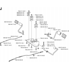 Pedals Assembly for Husqvarna