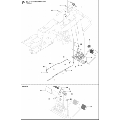 Pedals Assembly for Husqvarna