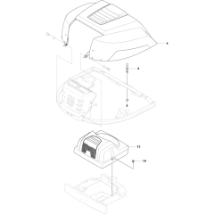 Hood Assembly for Husqvarna 155 AWD