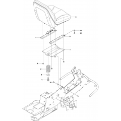 Seat Assembly for Husqvarna