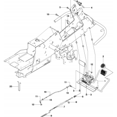 Pedals Assembly for Husqvarna