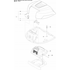 Hood Assembly for Husqvarna Rider