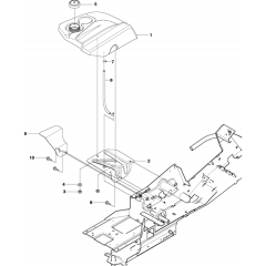 Fuel System for Husqvarna Rider 16
