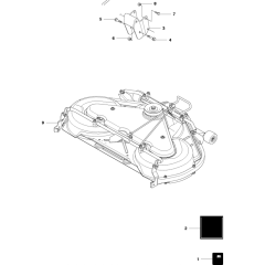 Mower Deck-2 for Husqvarna Rider 16
