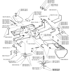 Chassis Frame for Husqvarna Rider 16 H