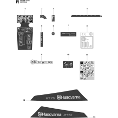 Decal Assembly for Husqvarna 175