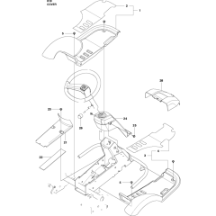 Cover-1 Assembly for Husqvarna