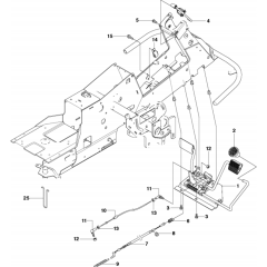 Pedals Assembly for Husqvarna