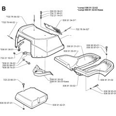 Hood Assembly for Husqvarna 850