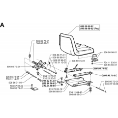 Seat Assembly for Husqvarna 850 HST