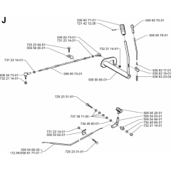 Controls Assembly for Husqvarna 970