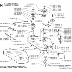 Cutting Deck 97cm Assembly