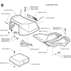 Hood Assembly for Husqvarna 970