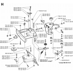 Tine Assembly for Husqvarna 970