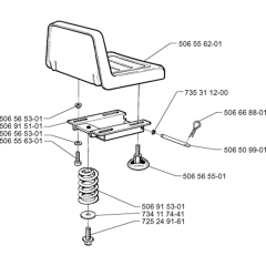 Seat Assembly for Husqvarna