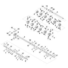 Scarifying Unit for Stihl RLA 240.0