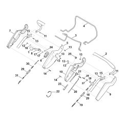 Handle Upper Part for Stihl Mower