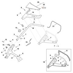 Handle Assembly for Stihl RM 443.3