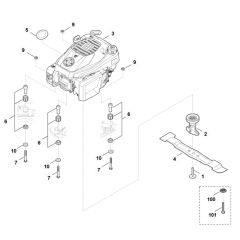Grass Catcher Bag for Stihl RM 443.3 T