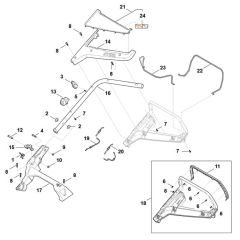 Handle Assembly for Stihl RM 453.3 T