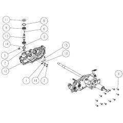 Transmission Assembly -4 for OREC RM830 Mower